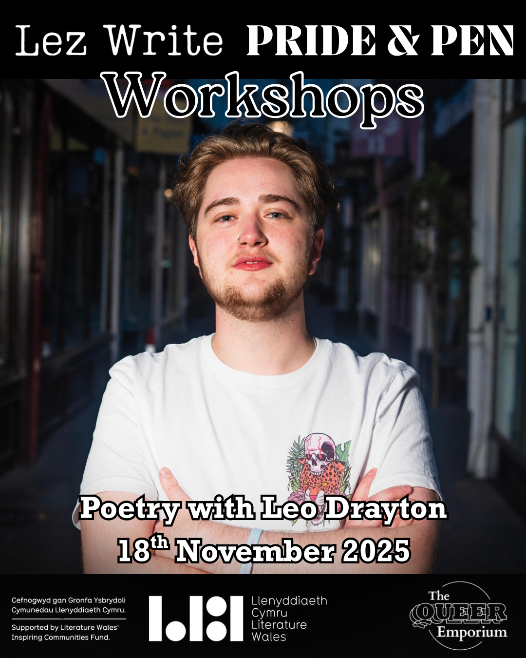 Lez Write x Pride & Pen Workshops: Poetry with Leo Drayton