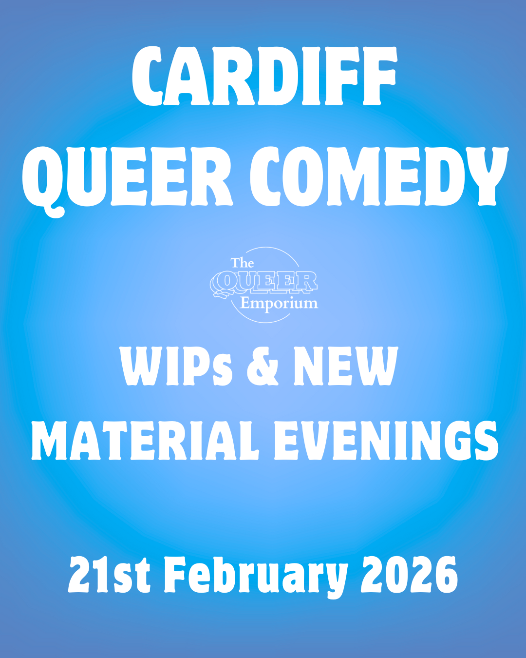 Light blue background with name of the event and the date (21st February 2026).