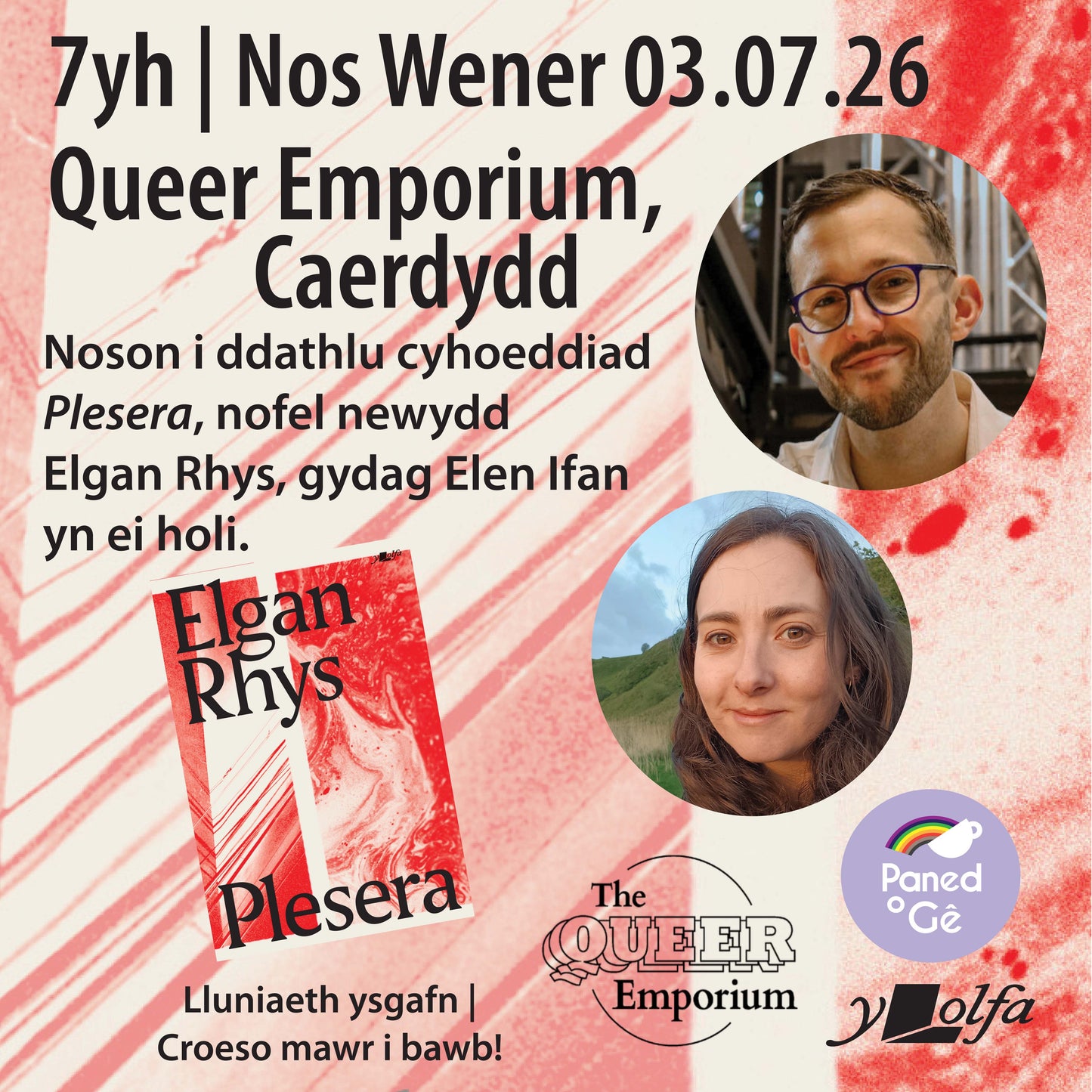 Lansiad: 'Plesera' gan Elgan Rhys